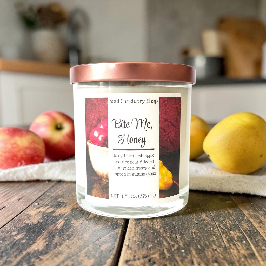 Hand-Poured Coconut Apricot Wax Candle