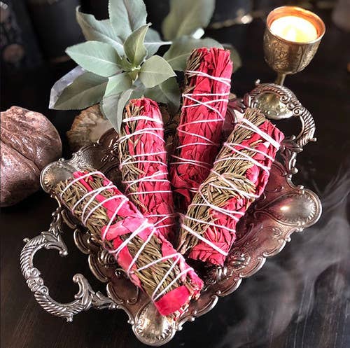 Dragon's Blood Sage Wand Smudge Sticks | Manifest Dreams