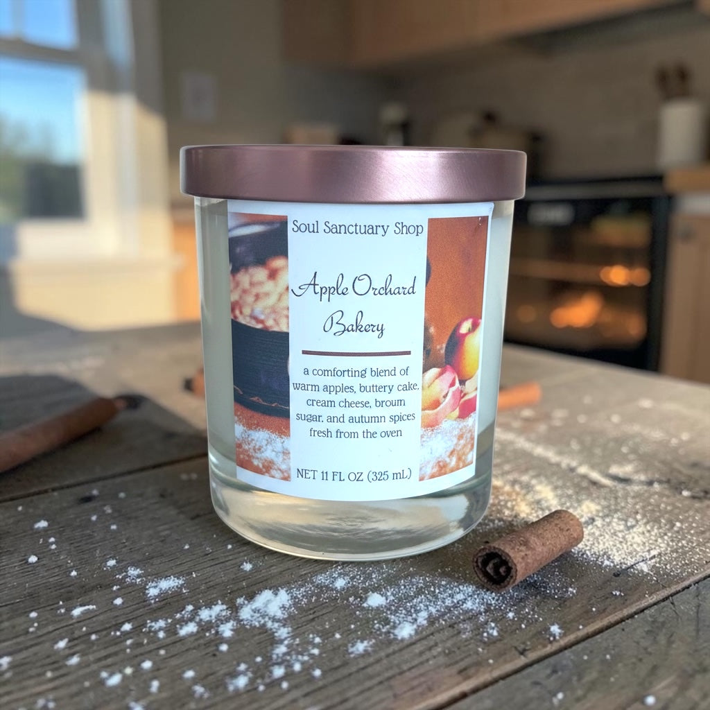 Hand-Poured Coconut Apricot Wax Candle