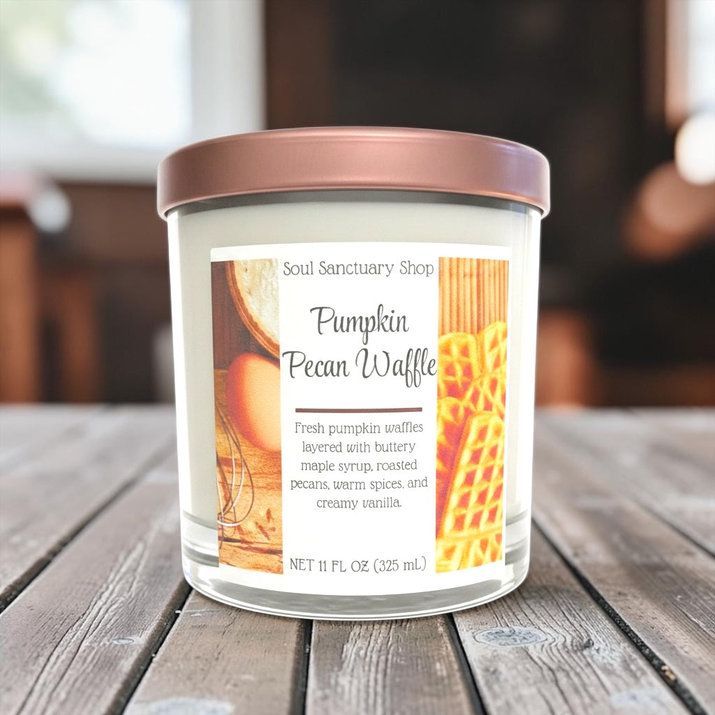 Hand-Poured Coconut Apricot Wax Candle