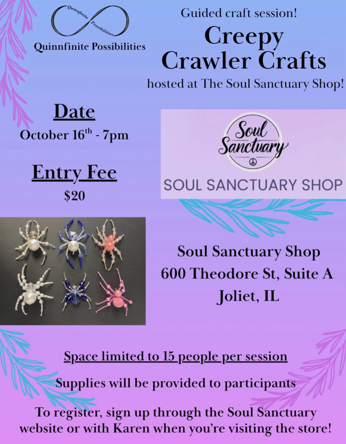 Creepy Crawlers Craft Night