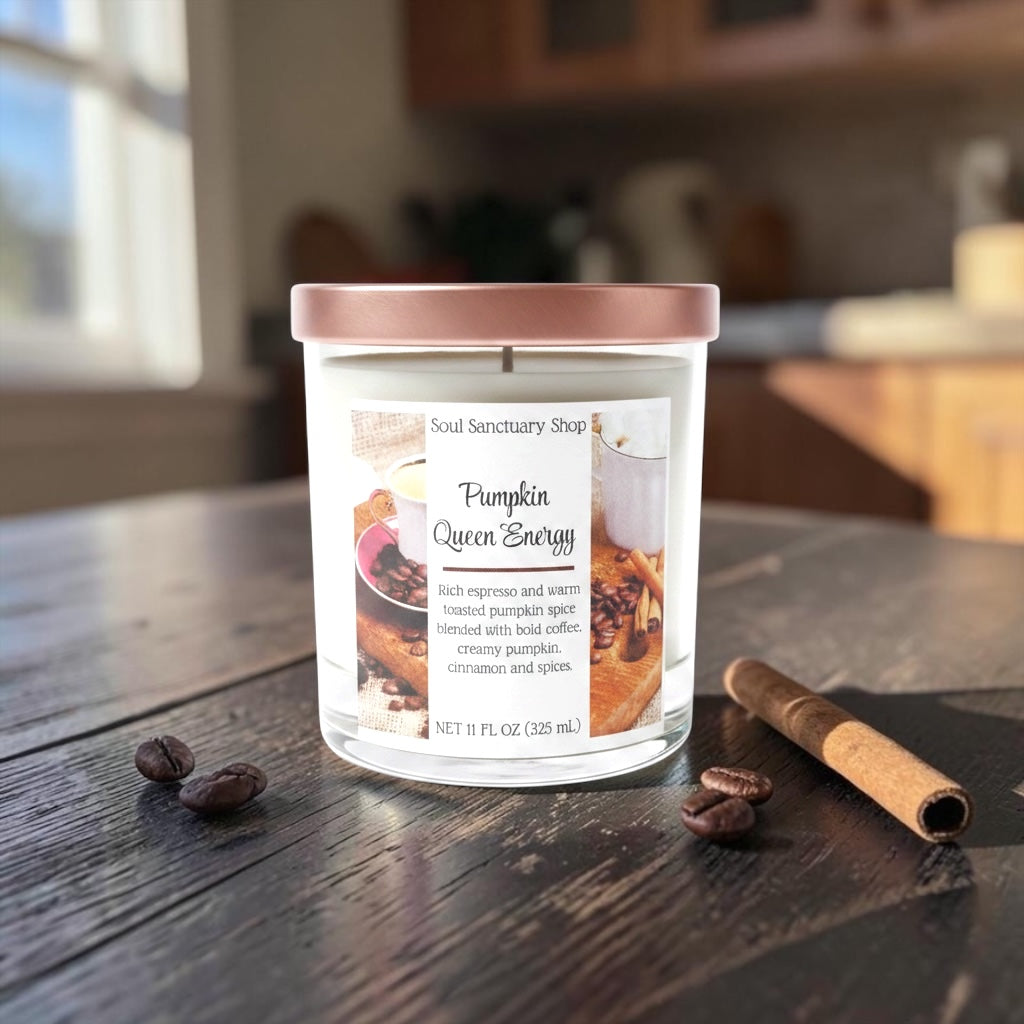 Hand-Poured Coconut Apricot Wax Candle